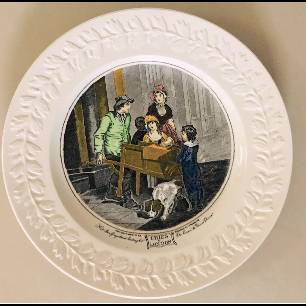 Adams “CRIES OF LONDON” Painted by F.Wheatley. RA - Gingerbread Plate - England